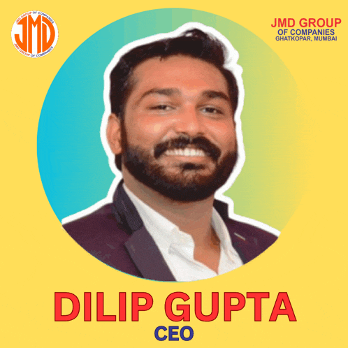 a man with a beard and the name dilip gupta ceo