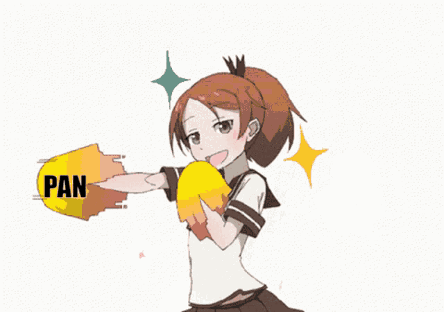 a cartoon of a girl with the words pandapin la best mj written below her