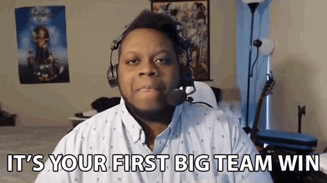 Its Your First Big Team Win John Finch GIF - Its Your First Big Team Win John Finch Big Win GIFs