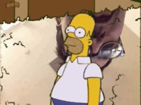 Homer Simpson Disappear GIF - Homer Simpson Disappear Hide GIFs