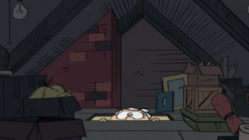 Looking Around In The Attic GIF - Loud House Loud House Gifs Nickelodeon GIFs