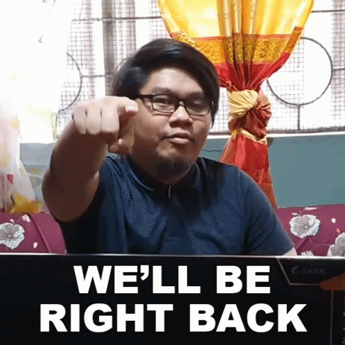 Well Be Right Back Gg Sphere GIF - Well Be Right Back Gg Sphere Magbabalik Kami GIFs