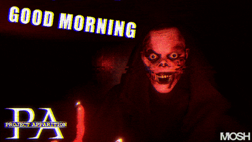a poster that says good morning project attraction pa