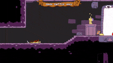 a video game with a character named john gutter hall