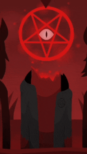 a pentagram with an eye in the middle of it