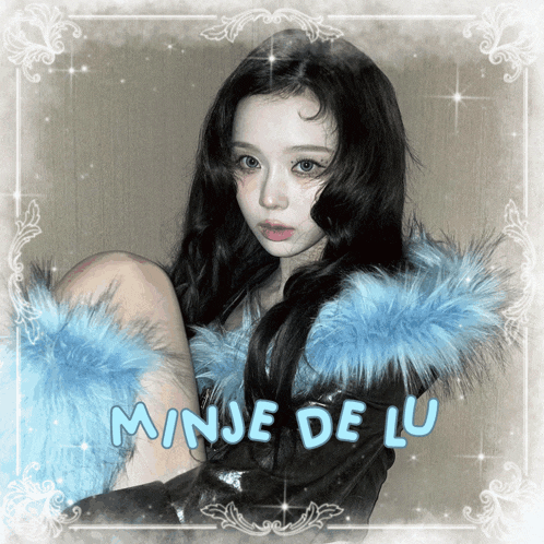 a picture of a girl with the name minje de lu
