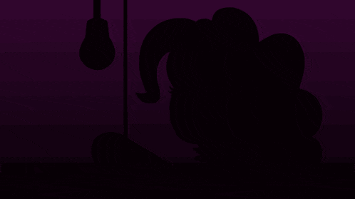 a pink pony with a light bulb hanging from her head