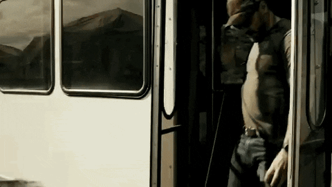Getting Off The Bus Staring GIF - Getting Off The Bus Staring Seal Team GIFs