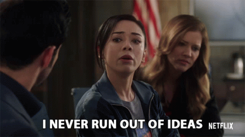 I Never Run Out Of Ideas Aimee Garcia GIF - I Never Run Out Of Ideas Aimee Garcia Ella Lopez GIFs
