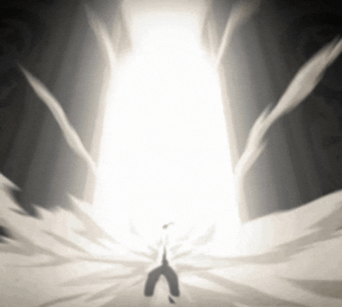 a black and white drawing of a person standing in front of a light .