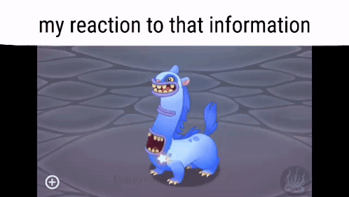Blarret My Singing Monsters GIF - Blarret My Singing Monsters My Reaction To That Information GIFs