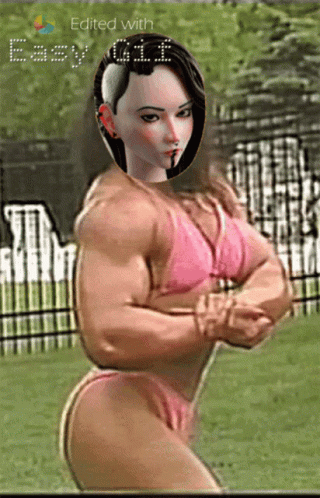 Kahiru Strong Strong Woman Kahiru GIF - Kahiru Strong Strong Woman Kahiru Flex GIFs