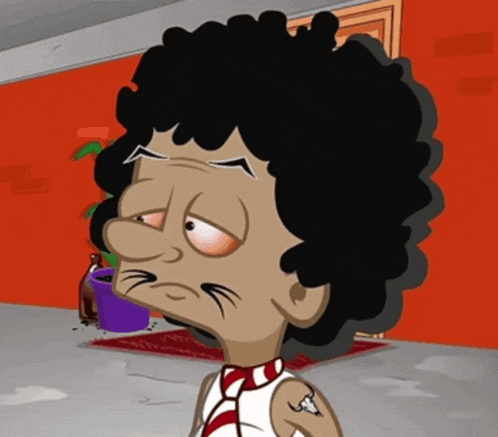 a cartoon drawing of a man with a mustache