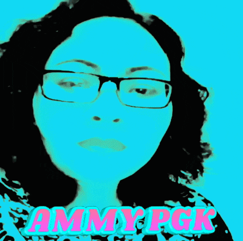 a picture of a woman with glasses and the name ammypgr