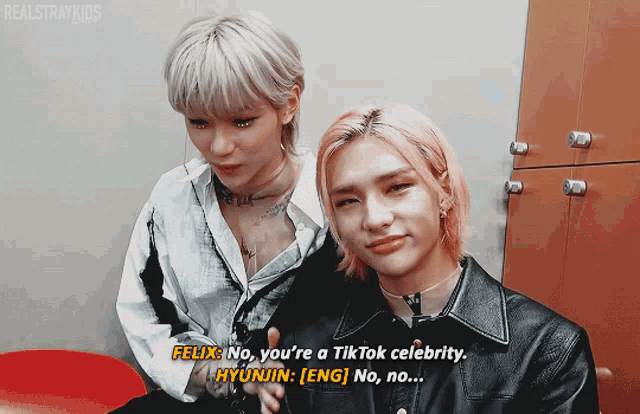 felix says " no you 're a tiktok celebrity "