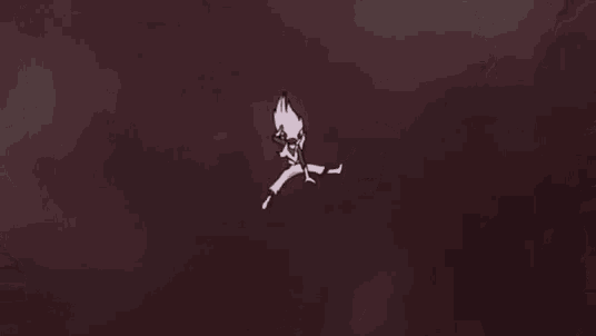 a drawing of a person laying on the ground with smoke coming out of it