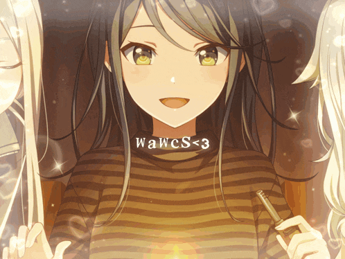 a girl with wawcs < 3 on her neck