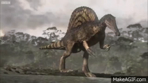 Spinosaurus Fishing GIF - Spinosaurus Fishing Dinosaur GIFs