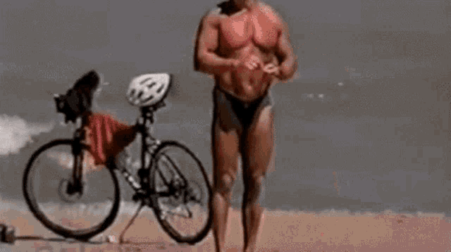 Musclemen Male Bodybuilders GIF - Musclemen Male Bodybuilders Thong GIFs
