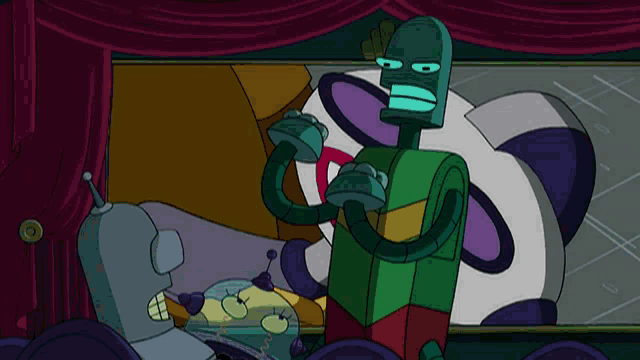 a cartoon of a robot laughing with the words hahahahaa