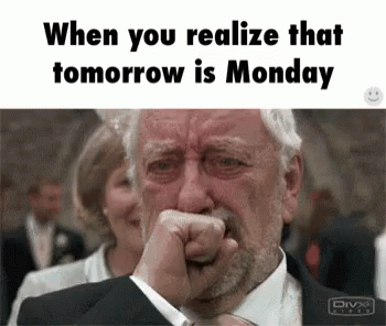 Tomorrow Is Monday Cry GIF - Tomorrow Is Monday Cry Bye GIFs