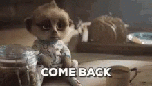 Come Back Oleg GIF - Come Back Oleg Baby Meerkat GIFs