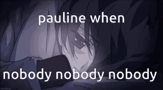 pauline when nobody nobody nobody written on a cartoon