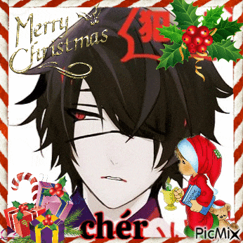 a merry christmas card with a picture of a boy