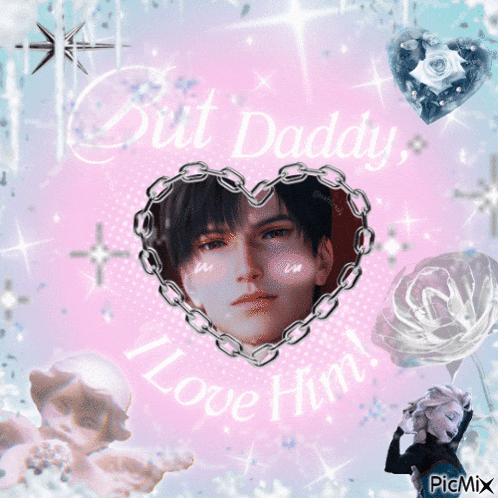 a picture of a boy with the words but daddy i love him on it