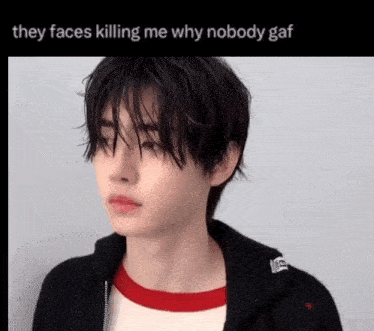 a picture of a boy with a caption that says they faces killing me why nobody gaf