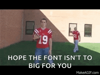 a man in a football jersey with the number 19 on it