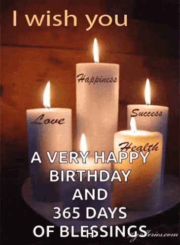 i wish you a very happy birthday and 365 days of blessings ..