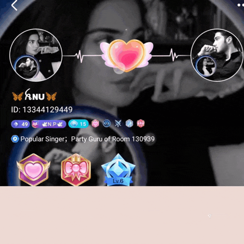 a screenshot of a person 's profile with the id 13344129494