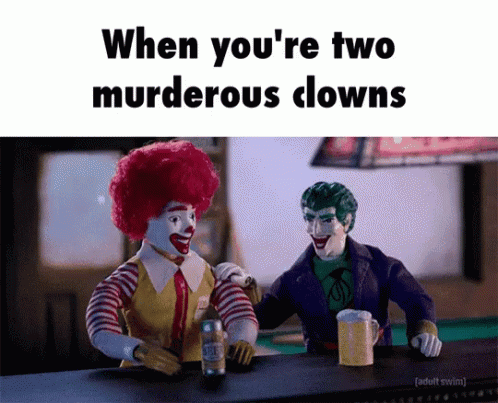 Clown Murder GIF - Clown Murder Fist Bump GIFs