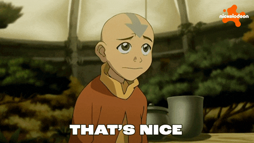 a cartoon character says that 's nice in a nickelodeon advertisement