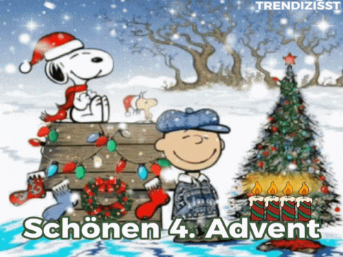 Advent Snoopy GIF - Advent Snoopy Vierter Advent GIFs