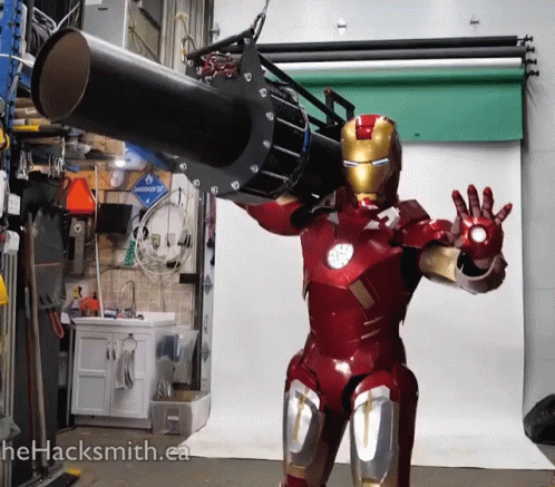 Iron Man Leaf Blower GIF - Iron Man Leaf Blower Cool GIFs