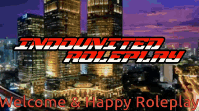 an advertisement for indounited roleplay welcomes you to a happy roleplay