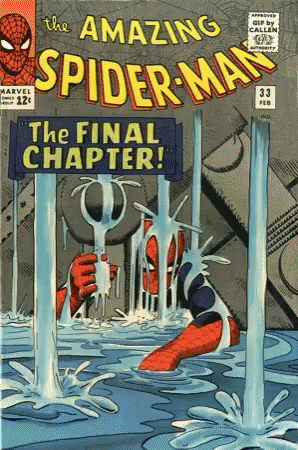 a comic book cover for the amazing spider man