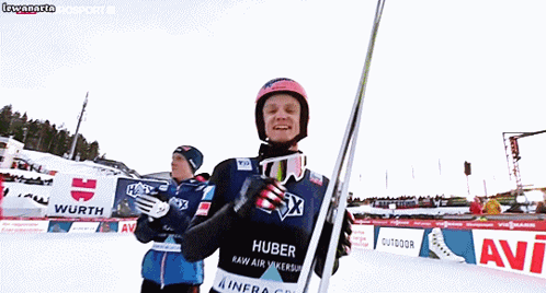 Ski Jumping Daniel Huber GIF - Ski Jumping Daniel Huber Raw Air GIFs