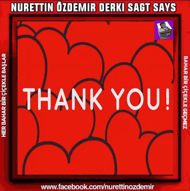 a cartoon of a heart with hearts in an envelope and the words nurettin ozdemir derki sagt says on the bottom