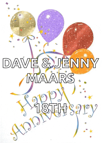 Happy Anniversary Balloon GIF