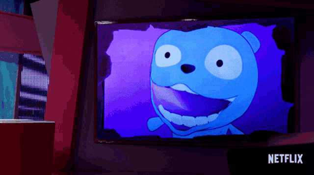 a netflix logo can be seen in the corner of a television screen