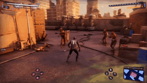 a screenshot of a video game with the number 21 on the top right