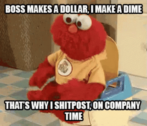 Elmo Boss Makes A Dollar GIF - Elmo Boss Makes A Dollar I Make A Dime GIFs