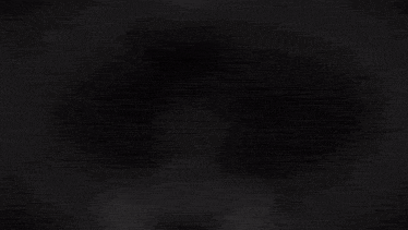 a black and white photo of a cartoon character with a blurred background .