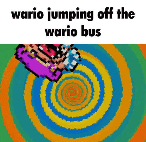 Wario Jumping Off The Wario Bus Wario Jumping Off The Battle Bus GIF - Wario Jumping Off The Wario Bus Wario Jumping Off The Battle Bus Wario GIFs