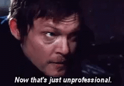 Now Thats Just Unprofessional Norman Reedus GIF - Now Thats Just Unprofessional Norman Reedus Work GIFs