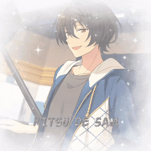 a picture of a boy with the name ritsu de sam