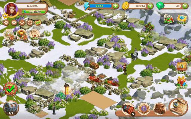 a screenshot of a game with the name trace26 on the top left